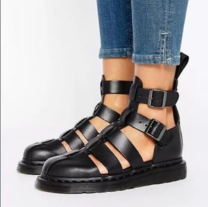 🆕 Dr. Marten Geraldo Gladiator Black Leather Sandals